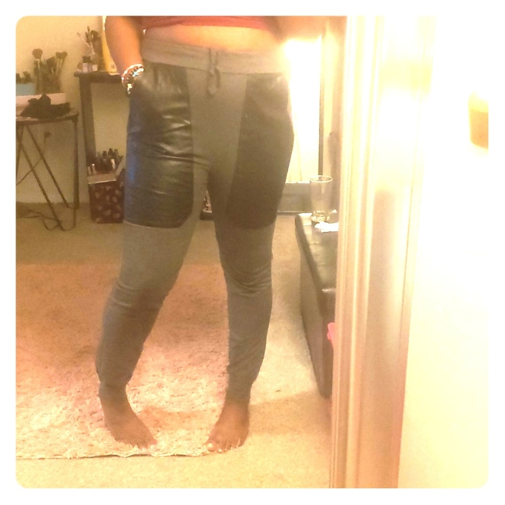 Leather Pocket Joggers